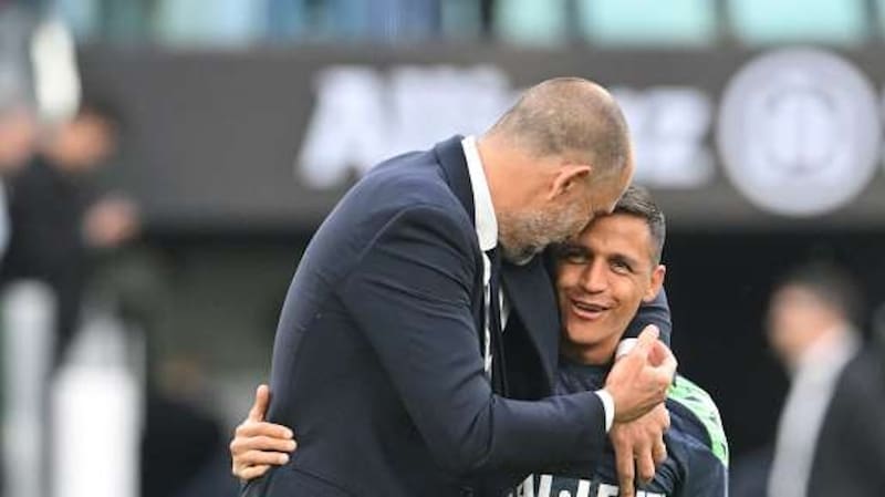 Ambos vivieron un bonito momento previo al partido entre Juventus y Udinese. Foto: TuttoUdinese