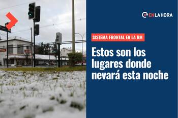 Lluvia en Santiago: ¿Hasta qué hora va a llover y en qué sectores nevará este viernes 15 de julio?