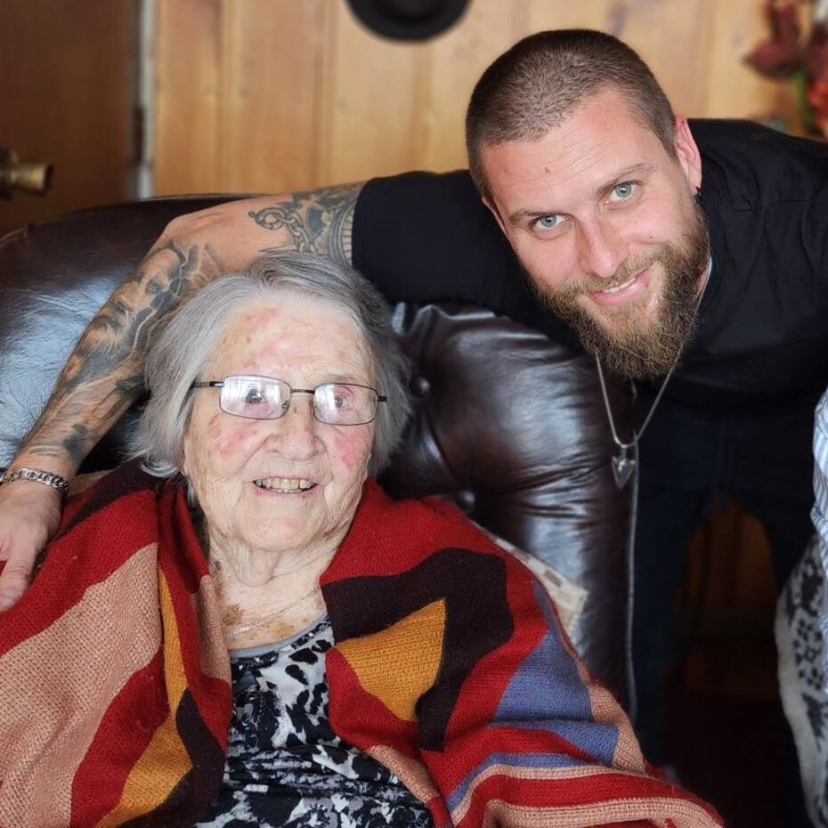 Jean Philippe Cretton y su abuela