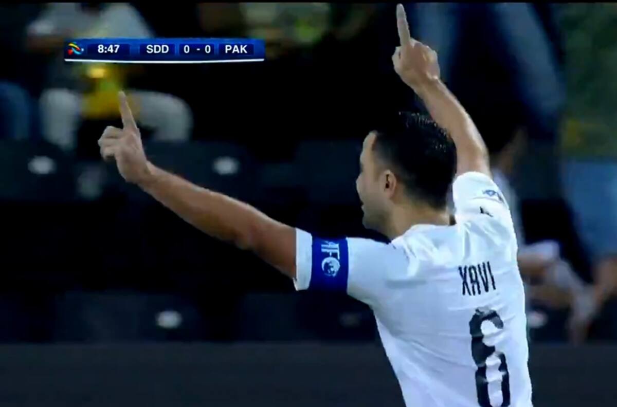 Como el vino: Xavi anotó este golazo en Qatar por la Champions League de Asia