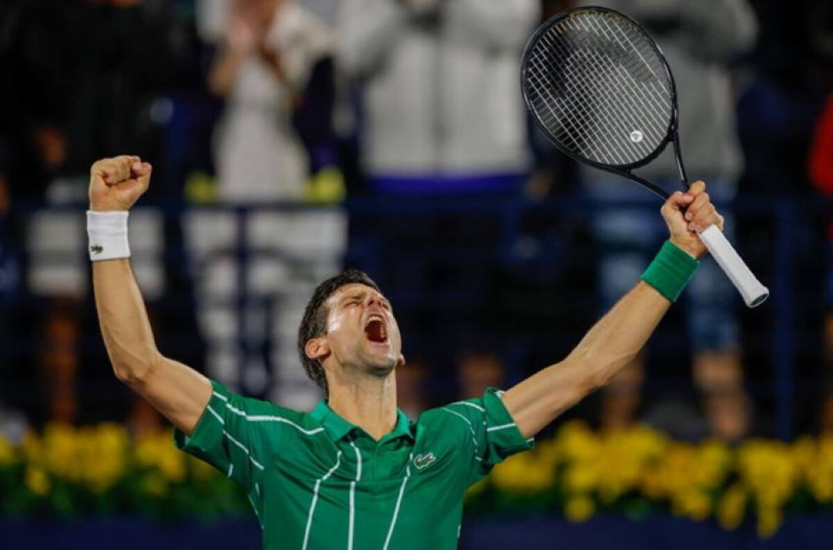 Con este punto Novak Djokovic bajó su título número 79 en el ATP de Dubai
