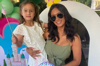 VIDEO: Juegos inflables, amigos y familia: Así fue el cumpleaños de Pascuala, hija de Pamela Díaz