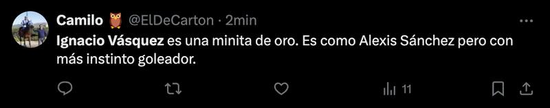 Hinchas de la U deliraron tras la actuación de Ignacio Vásquez.