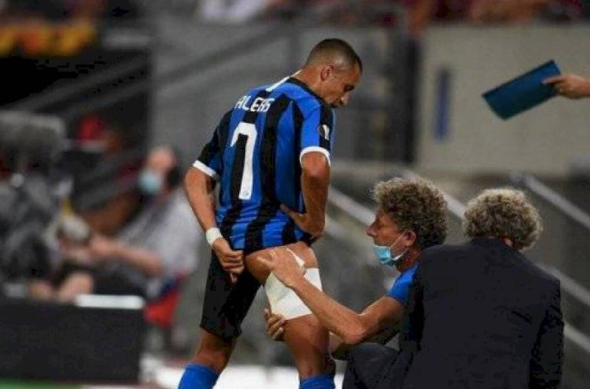 Con Alexis Sánchez lesionado el Inter clasificó a semis de Europa League ante el Leverkusen de Aránguiz