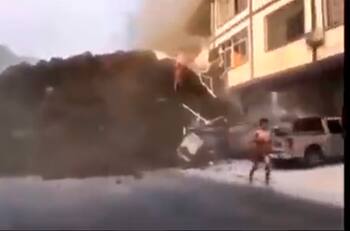 VIDEO | Un muerto y cuatro heridos por deslizamiento de tierra en China