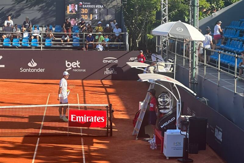 Sufrió un warning tras reclamos. Foto: As Chile / José Tomás Fernández.