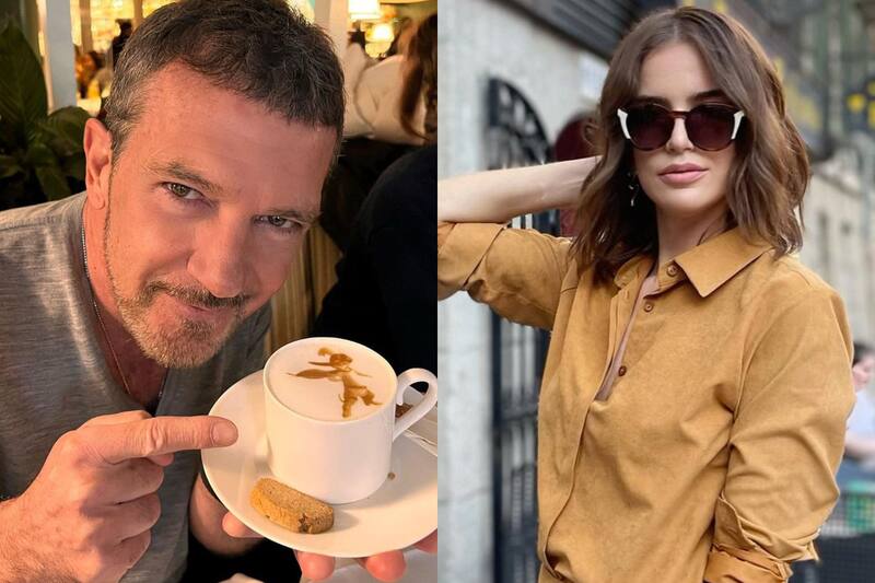 La coqueta pregunta de Millaray Viera a Antonio Banderas. Créditos: Instagram