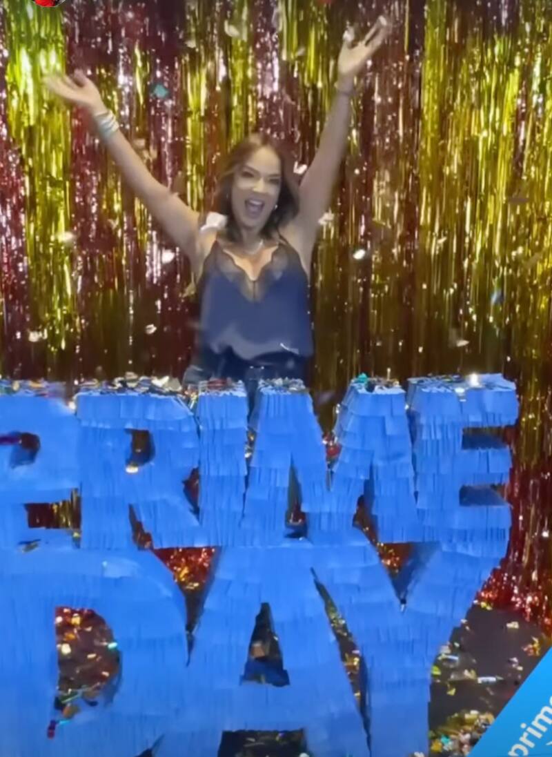 La actriz en evento para celebrar el Prime Day de Amazon