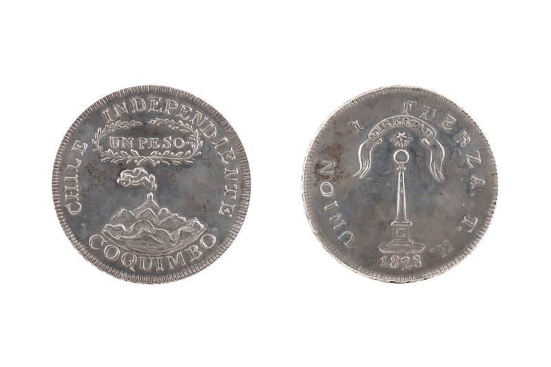 Una de las principales características de la moneda, es la forma del humo del volcán.