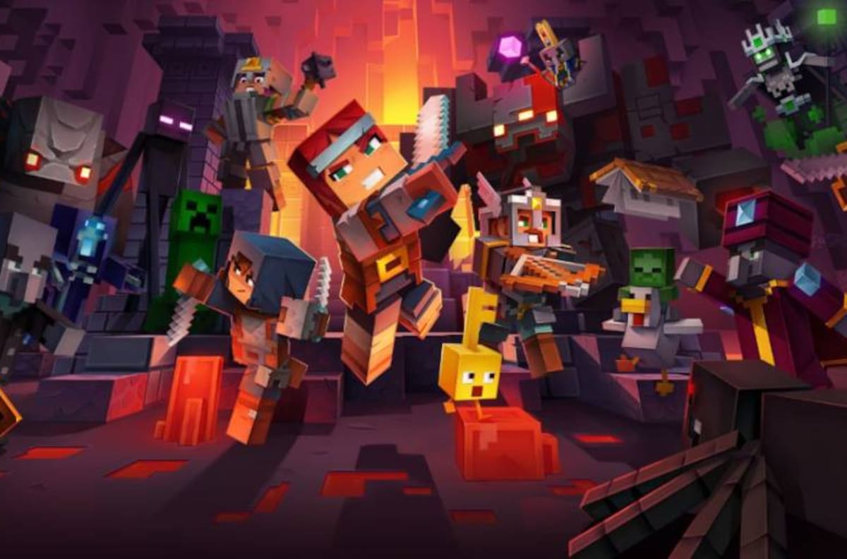 Minecraft Dungeons fue lanzado en consolas y confirmó futuras expansiones