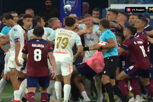 VIDEO | Amistoso entre Zenit de Rusia y Talleres de Córdoba terminó a golpes entre los jugadores