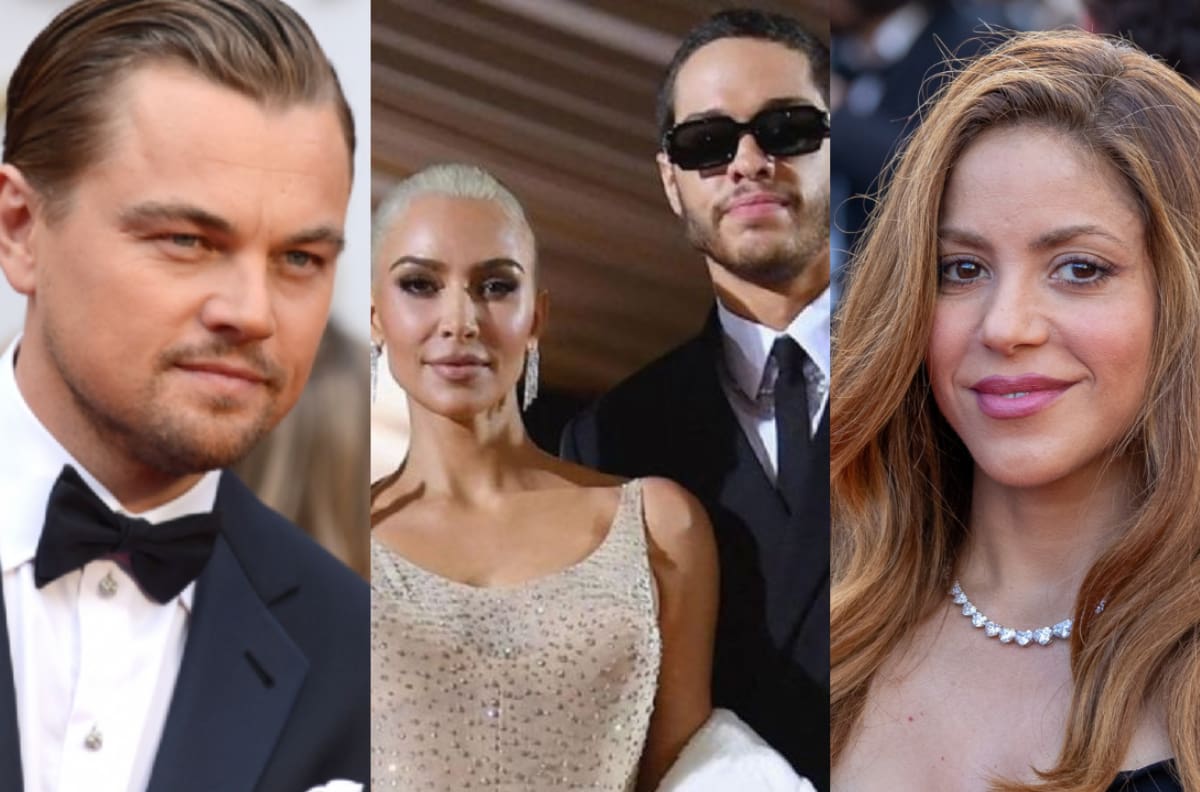 Shakira, Leonardo Dicaprio, Kim Kardashian y más: Las celebridades que terminaron sus romances en 2022