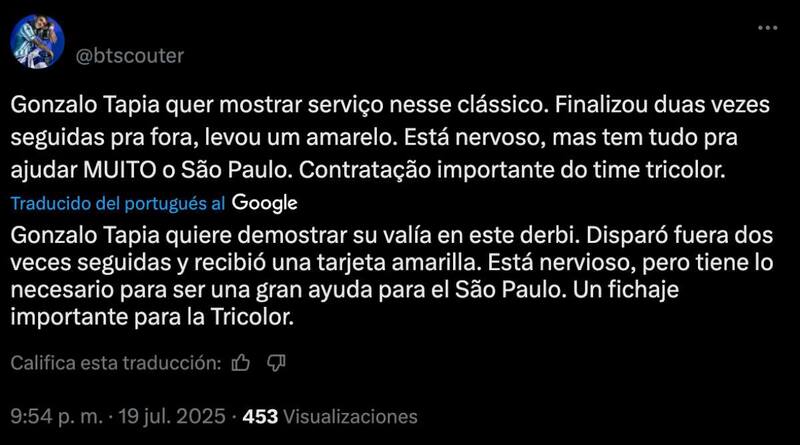 Esto dijo la gente por el debut del chileno.