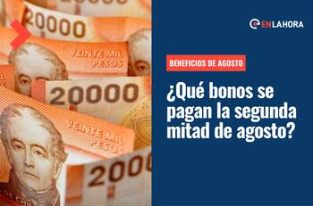 Bonos de agosto: Revisa qué aportes se pagan en lo que queda del mes y las fechas de entrega