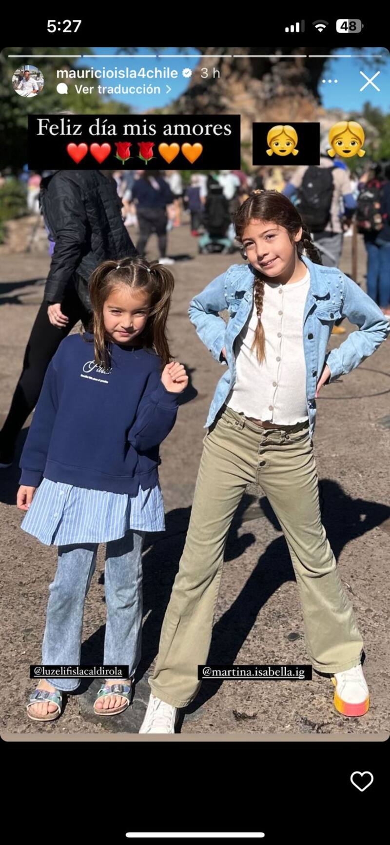 Mauricio Isla celebró el Día del Niño.
