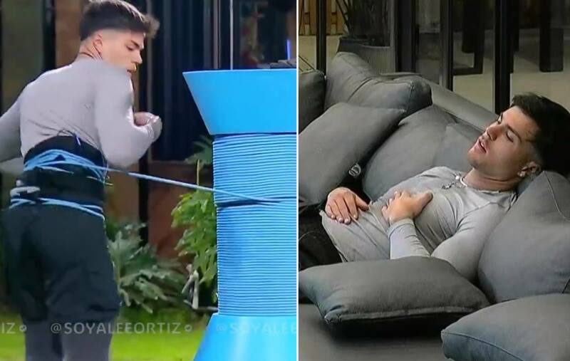 pidió auxilio en medio de la prueba. Créditos: Pantallazo CHV