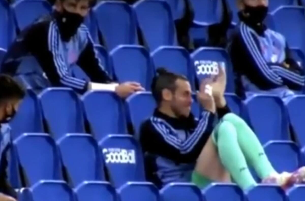 La actitud de Gareth Bale en la banca del Real Madrid que le reprochan en España