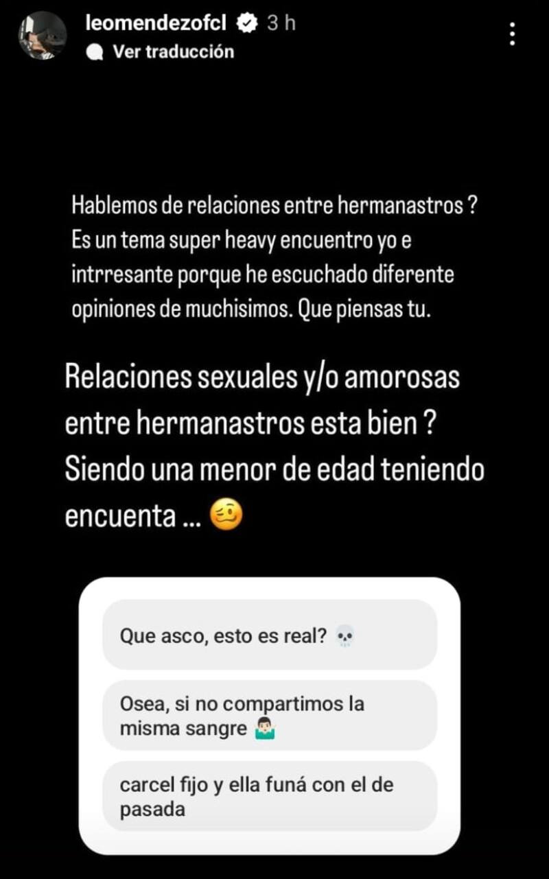 Historia de Leo Méndez Jr. Créditos: Instagram