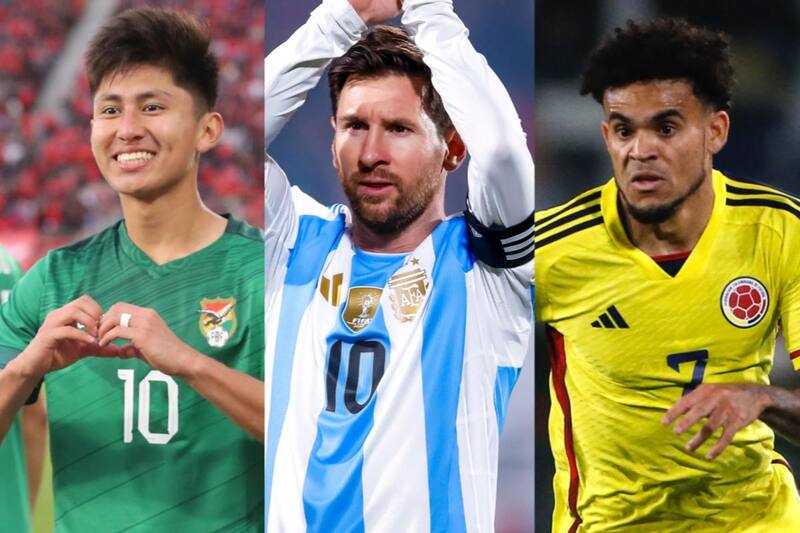Miguel Terceros, Lionel Messi y Luis Díaz son parte del XI ideal de Conmebol.