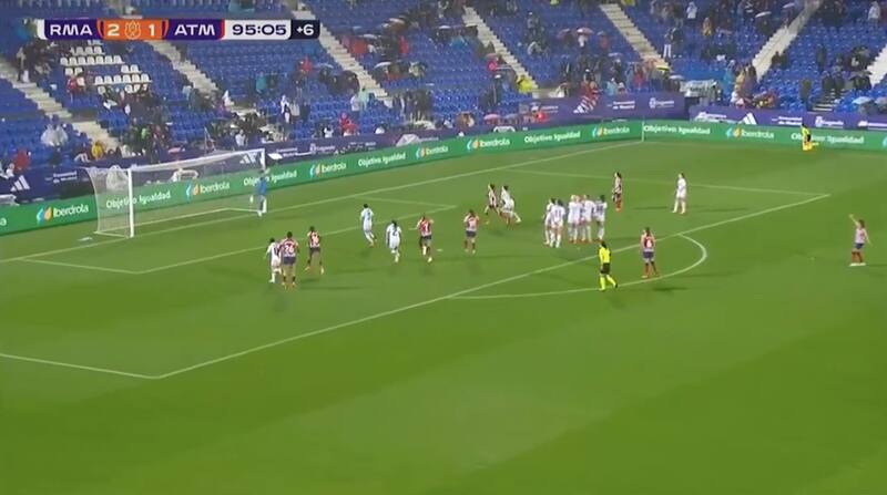 El golazo agónico de Estefanía Banini que estiró al alargue la final de la Copa de la Reina en España.