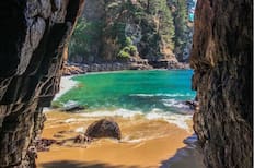 Te sentirás en otro país: La playa oculta del sur de Chile que encanta por su arena blanca y aguas turquesas