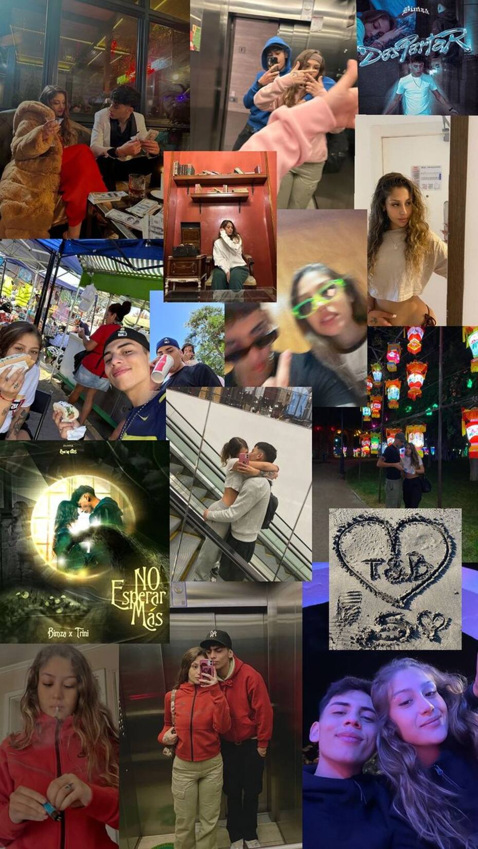 Collage de fotos de Bastián Muñoz "Bimza" dedicado a Trinidad Neira.