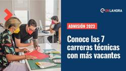 Admisión 2023: Conoce las 7 carreras técnicas con más vacantes