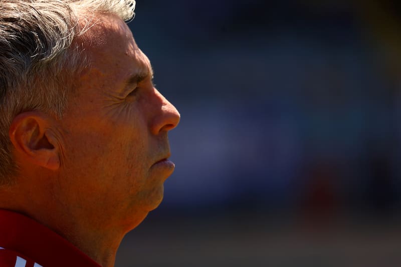 Gustavo Álvarez, entrenador de los azules.