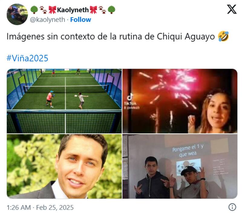 La comediante generó carcajadas en la Quinta Vergara y en redes sociales.