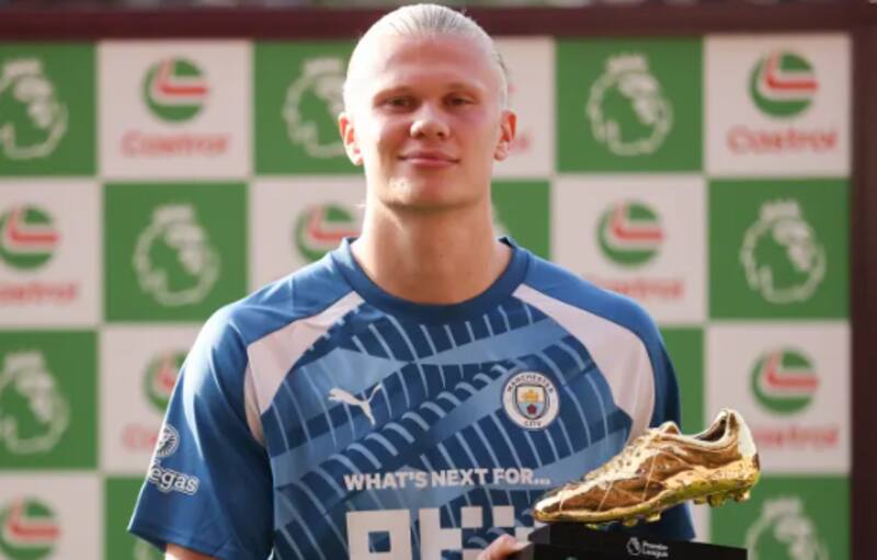 Erling Haaland ganó la Bota de Oro tras convertir 52 goles en la temporada 2022-23