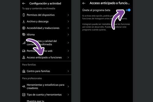 Sigue estos pasos para entrar al programa beta.