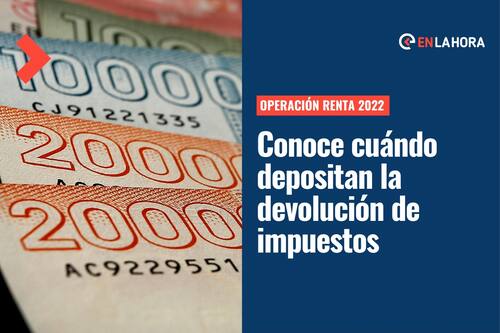 Operación Renta 2022: Revisa la fecha de pago de la devolución de impuestos y el calendario del proceso