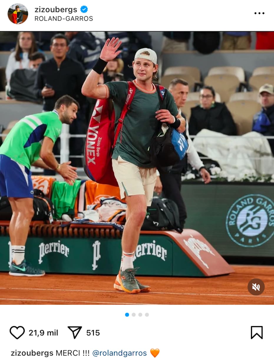 Instagram de Zizou Bergs.