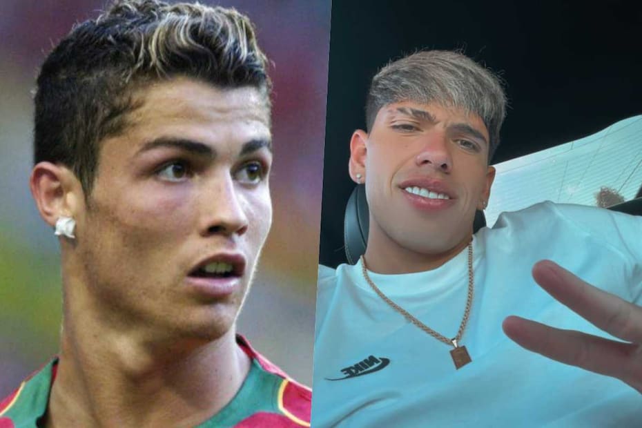 Palacios actualmente usa aros y varios se acordaron de Cristiano Ronaldo, que en sus inicios también usó parches en las orejas.
