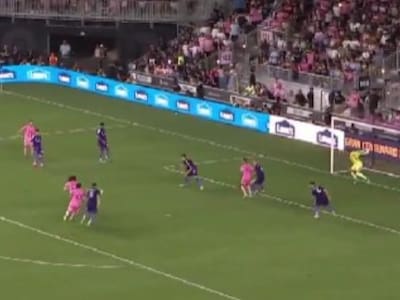 Maximiliano Falcón le quitó un gol cantado a Lionel Messi y así reaccionó el argentino en Inter Miami
