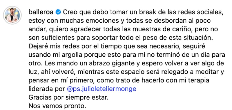 El rostro de TV tomó una drástica decisión.