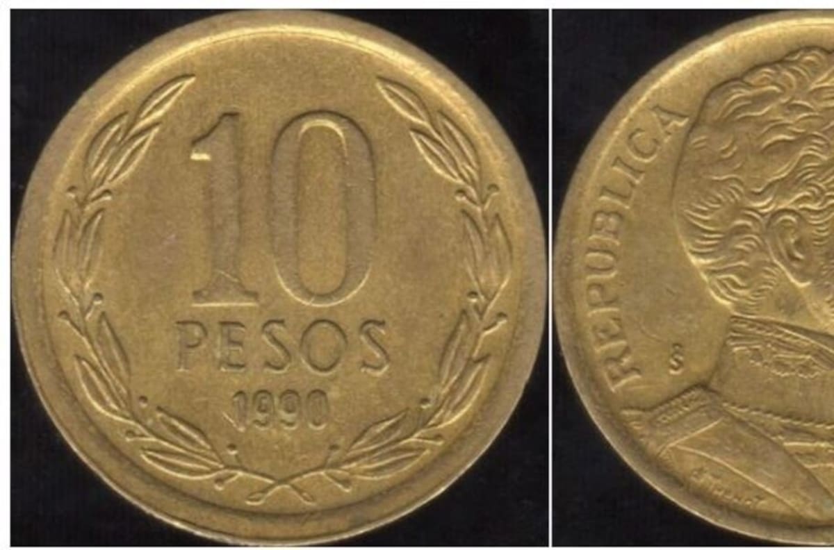 Numismática: Revisa la moneda de $10 que se vende hasta en $50 mil y sigue en circulación
