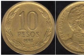 Numismática: Revisa la moneda de $10 que se vende hasta en $50 mil y sigue en circulación