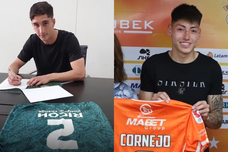 Los hijos de exjugadores del fútbol chileno.