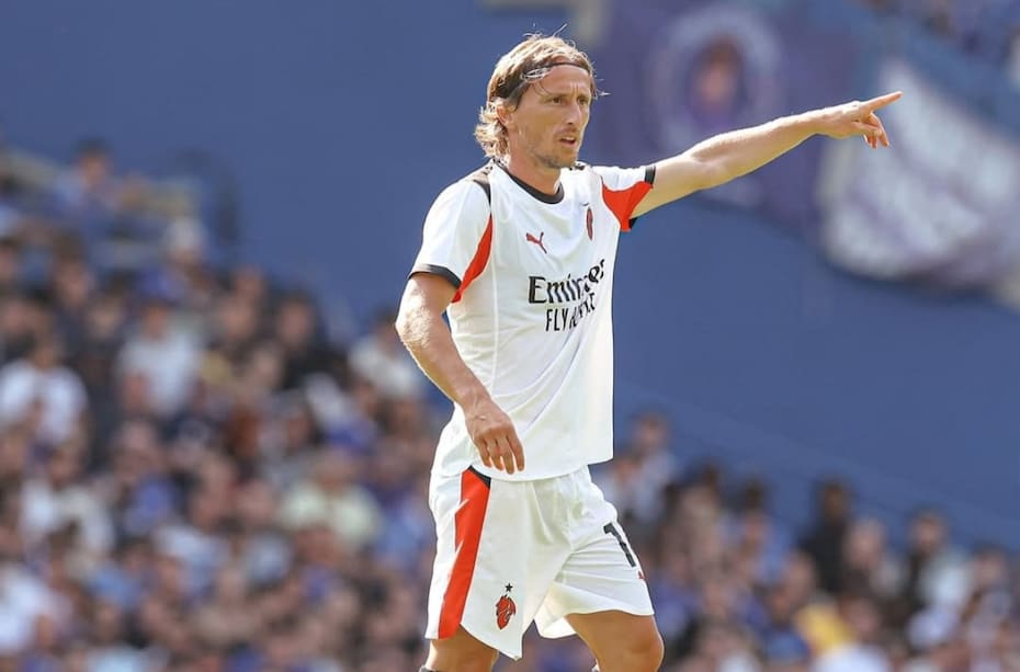 Luka Modric, volante del Milan. Foto: @ACMilan.