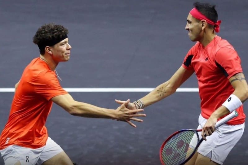 Alejandro Tabilo y Ben Shelton dejaron al Resto del Mundo 8-4 arriba en la Laver Cup.