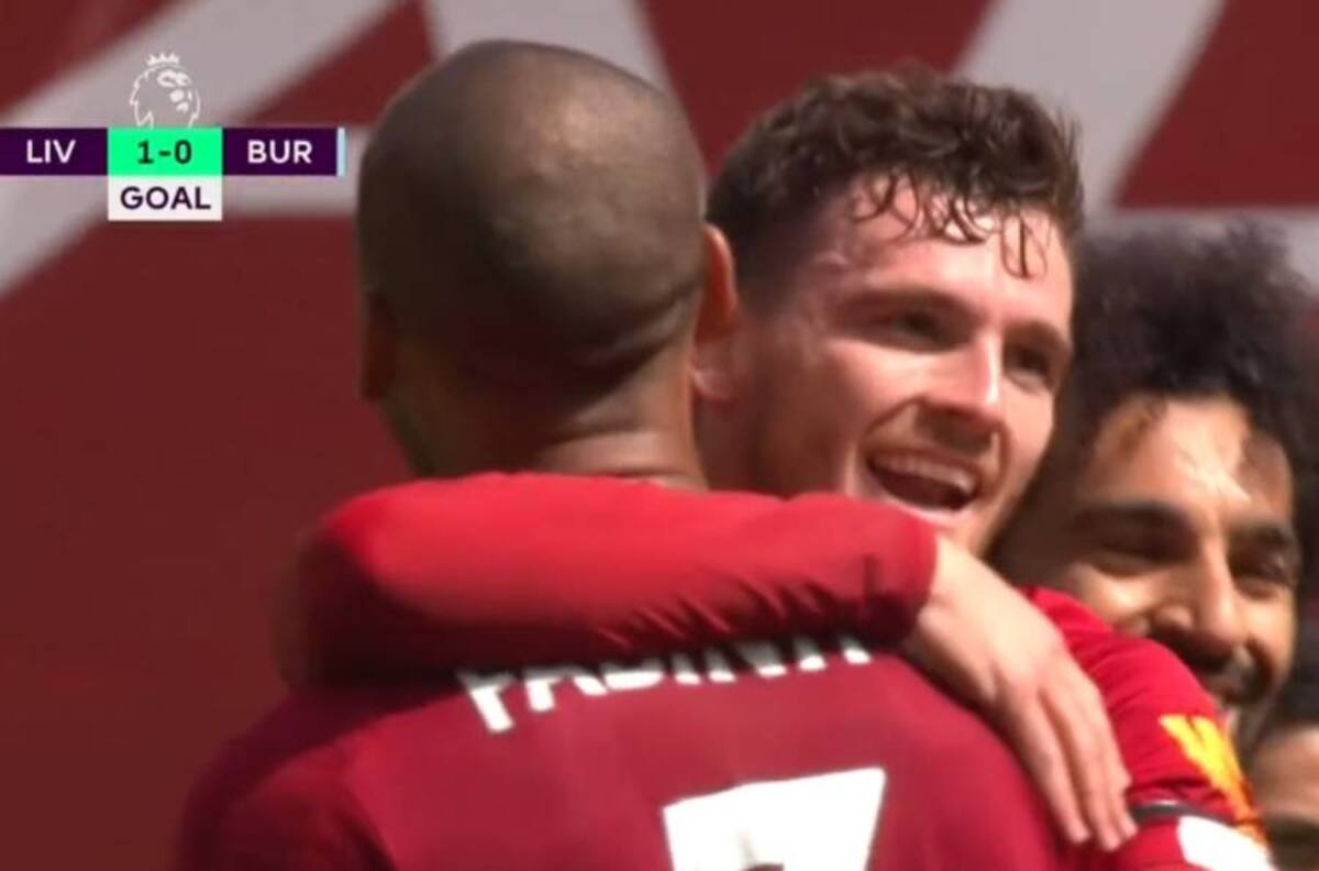 Por algo es el campeón: El golazo de Robertson que le dio la ventaja al Liverpool