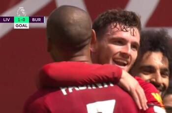 Por algo es el campeón: El golazo de Robertson que le dio la ventaja al Liverpool