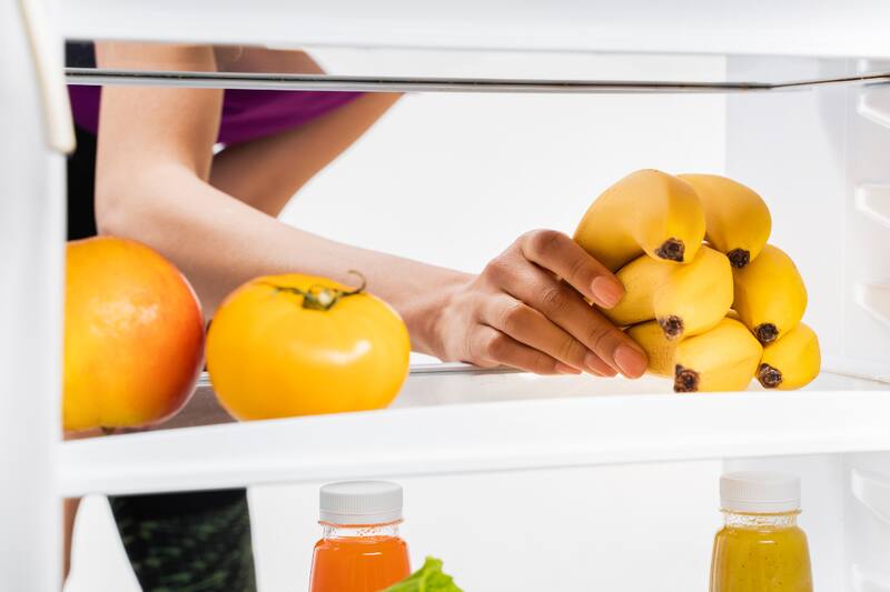 Este es el lugar donde se deben guardar los plátanos.