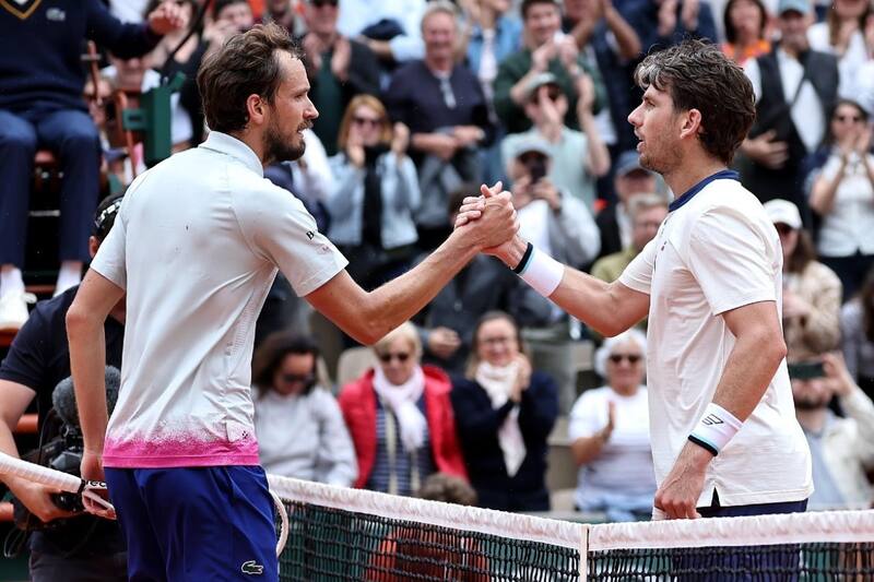Daniil Medvedev y Cameron Norrie. Foto: EFE.