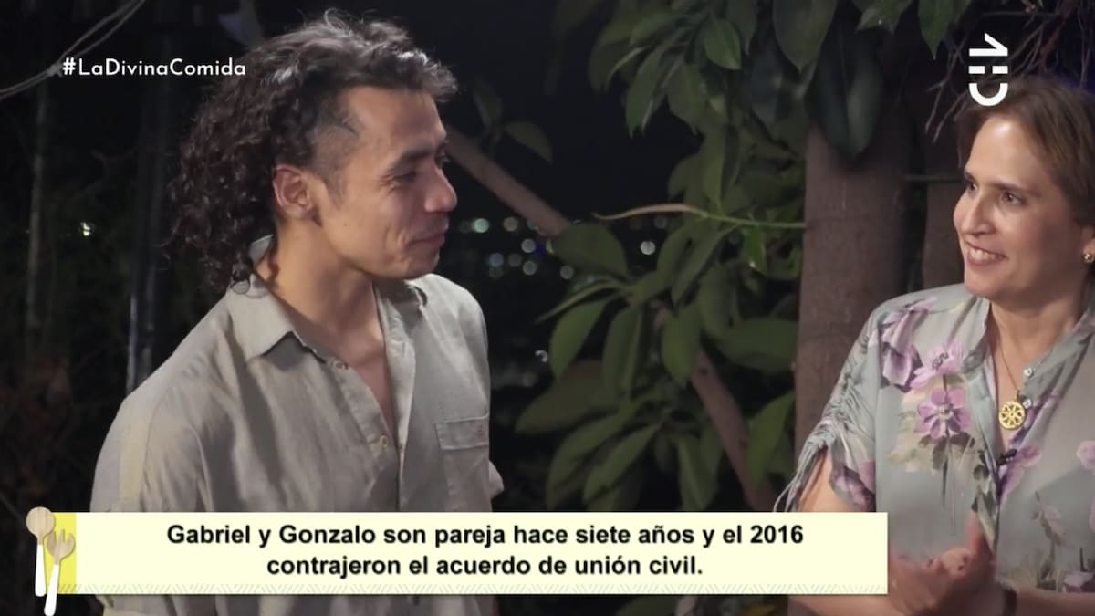 Gabriel Cañas presentó a su marido, Gonzalo Beltrán, en el nuevo episodio de "La Divina Comida"
