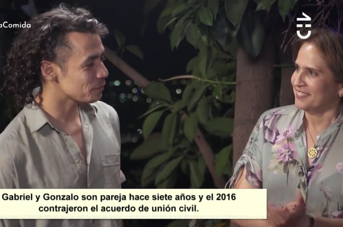 Gabriel Cañas presentó a su marido, Gonzalo Beltrán, en el nuevo episodio de "La Divina Comida"
