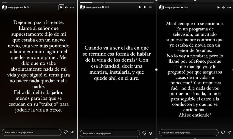 China Suárez se descarga por Instagram