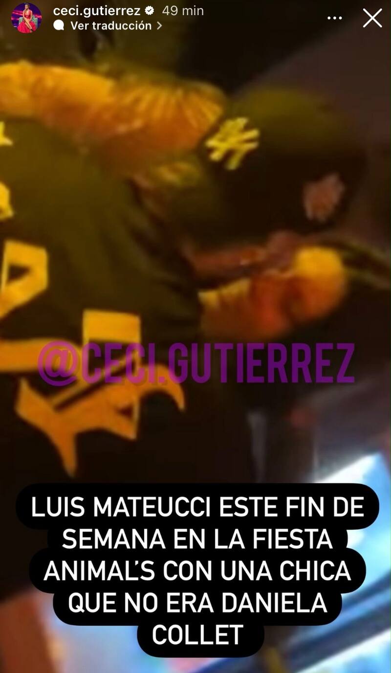 Luis Mateucci es captado con otra mujer