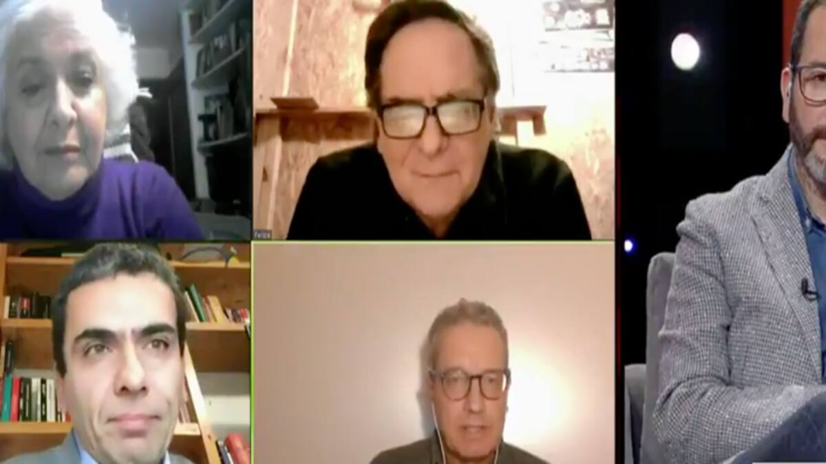 La interrupción de Mónica González a Bernardo Fontaine en "Mentiras Verdaderas"